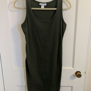 Olive maternity dress